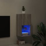 szürke sonoma TV-szekrény LED-lámpákkal 30,5 x 30 x 60 cm