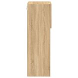 2 db sonoma tölgy színű TV-szekrény LED-ekkel 30,5x30x90 cm