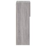 szürke sonoma színű TV-szekrény LED-lámpákkal 30,5x30x90 cm