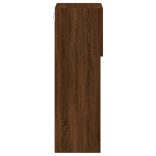 2 db barna tölgy színű TV-szekrény LED-ekkel 30,5 x 30 x 90 cm