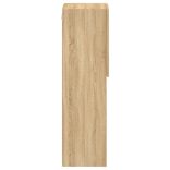 sonoma tölgy színű TV-szekrény LED-lámpákkal 30,5 x 30 x 102 cm