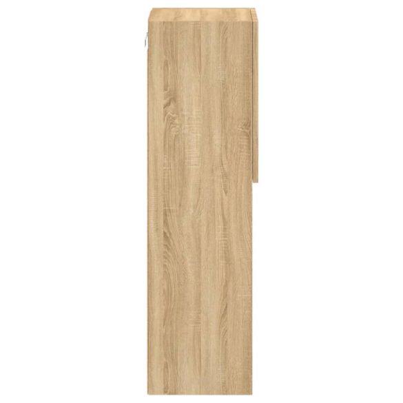 sonoma tölgy színű TV-szekrény LED-lámpákkal 30,5 x 30 x 102 cm