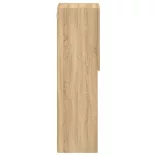 2 db sonoma tölgy színű TV-szekrény LED-ekkel 30,5x30x102 cm