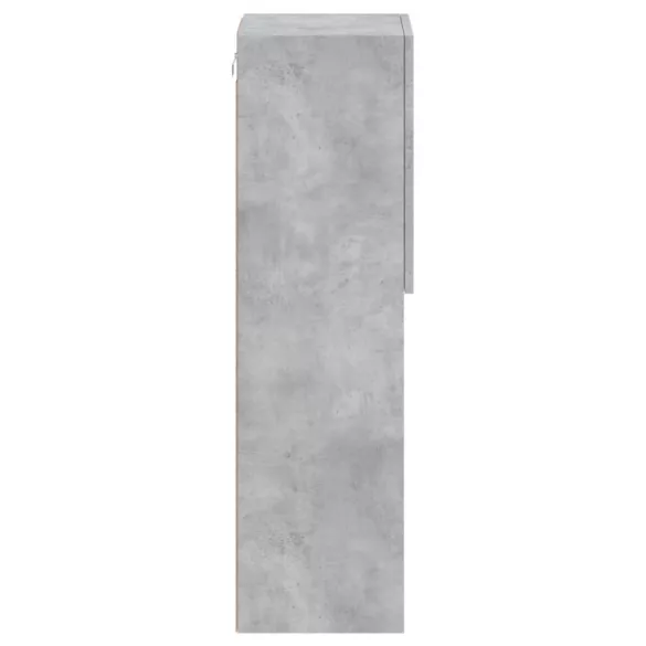 betonszürke TV-szekrény LED-lámpákkal 30,5 x 30 x 102 cm