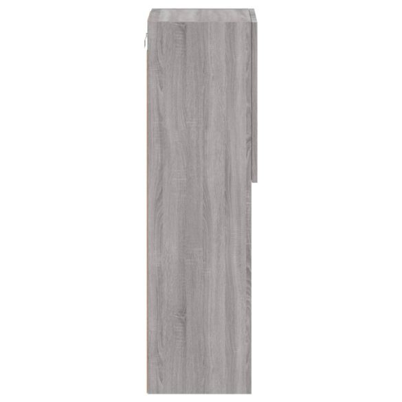 szürke sonoma színű TV-szekrény LED-lámpákkal 30,5x30x102 cm