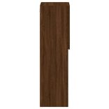 barna tölgyszínű TV-szekrény LED-lámpákkal 30,5 x 30 x 102 cm