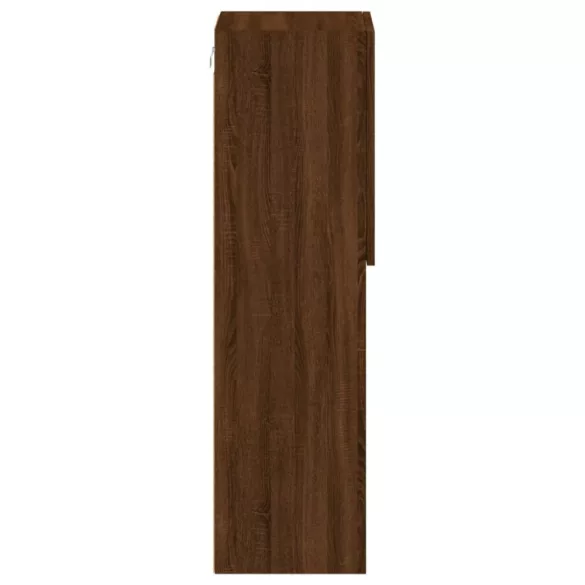 barna tölgyszínű TV-szekrény LED-lámpákkal 30,5 x 30 x 102 cm