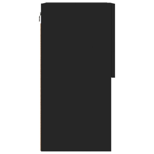 fekete TV-szekrény LED-lámpákkal 40,5x30x60 cm