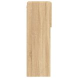 sonoma tölgy színű TV-szekrény LED-lámpákkal 40,5x30x90 cm