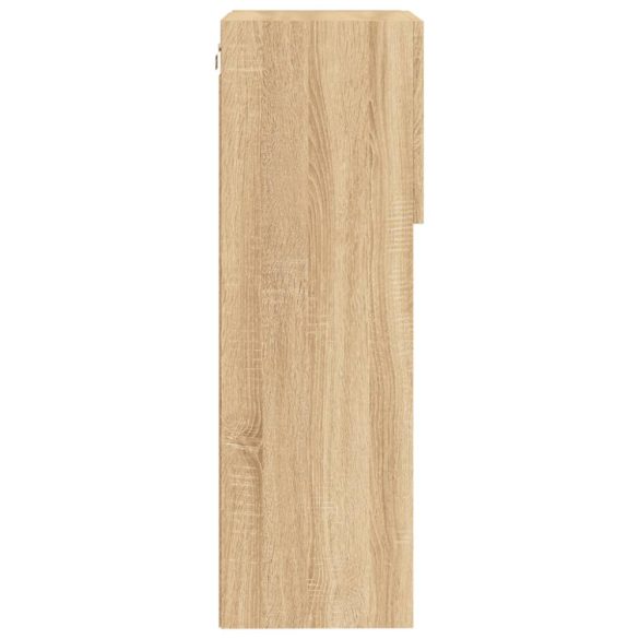 2 db sonoma tölgy színű TV-szekrény LED-ekkel 40,5 x 30 x 90 cm