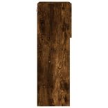 füstös tölgy színű TV-szekrény LED-világítással 40,5x30x90 cm