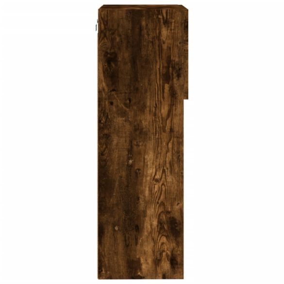 2 db füstös tölgy színű TV-szekrény LED-ekkel 40,5 x 30 x 90 cm