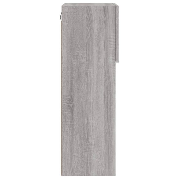 szürke sonoma színű TV-szekrény LED-lámpákkal 40,5x30x90 cm