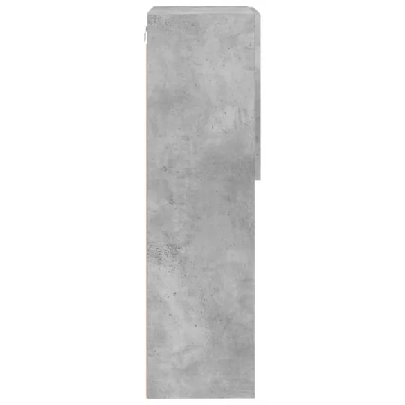 betonszürke TV-szekrény LED lámpákkal 40,5 x 30 x 102 cm