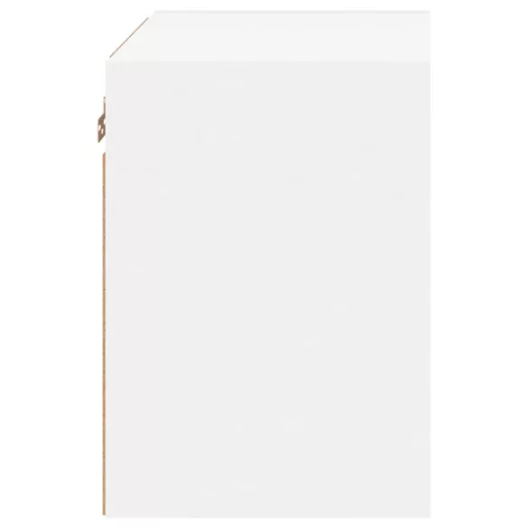 fehér falra szerelhető éjjeliszekrény LED lámpákkal