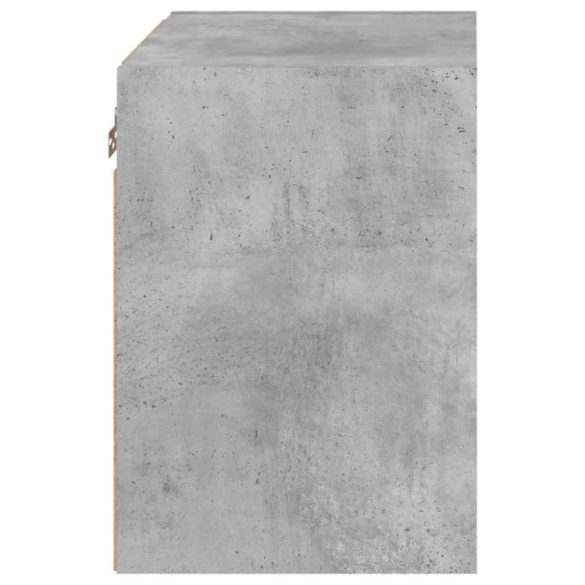 betonszürke falra szerelhető éjjeliszekrény LED lámpákkal