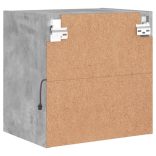 betonszürke falra szerelhető éjjeliszekrény LED lámpákkal