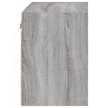 szürke sonoma falra szerelhető éjjeliszekrény LED lámpákkal