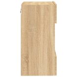 sonoma tölgy színű fali TV-szekrény LED-ekkel 40x30x60,5 cm