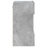 betonszürke falra szerelhető TV-szekrény LED-del 40x30x60,5 cm