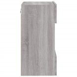 szürke sonoma színű fali TV-szekrény LED-del 40x30x60,5 cm