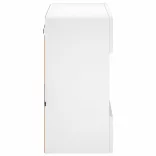 fehér falra szerelhető TV-szekrény LED-lámpákkal 58,5x30x60,5cm