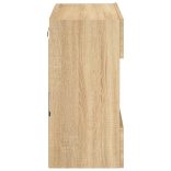 sonoma tölgy színű fali TV-szekrény LED-del 58,5x30x60,5 cm