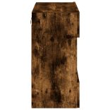 füstös tölgy színű fali TV-szekrény LED-ekkel 58,5x30x60,5 cm