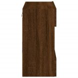 barna tölgyszínű fali TV-szekrény LED-del 58,5x30x60,5 cm