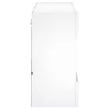 fehér falra szerelhető TV-szekrény LED-lámpákkal 78,5x30x60,5cm