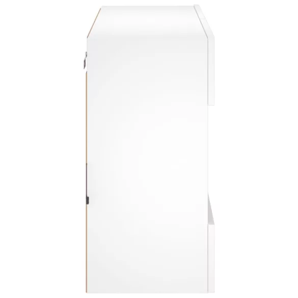 fehér falra szerelhető TV-szekrény LED-lámpákkal 78,5x30x60,5cm