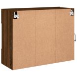 barna tölgyszínű fali TV-szekrény LED-del 78,5x30x60,5 cm