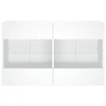 fehér fali TV-szekrény LED-világítással 98,5x30x60,5 cm