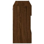 barna tölgyszínű fali TV-szekrény LED-del 98,5x30x60,5 cm