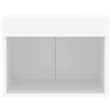 fehér falra szerelhető éjjeliszekrény LED lámpákkal