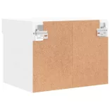 fehér falra szerelhető éjjeliszekrény LED lámpákkal