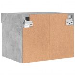 betonszürke falra szerelhető éjjeliszekrény LED lámpákkal