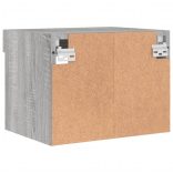 szürke sonoma falra szerelhető éjjeliszekrény LED lámpákkal