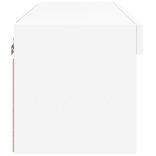 fehér TV-szekrény LED-világítással 60 x 30 x 30 cm