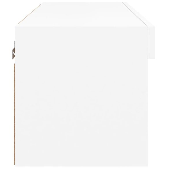 fehér TV-szekrény LED-világítással 60 x 30 x 30 cm