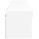 2 db fehér TV-szekrény LED-világítással 60 x 30 x 30 cm