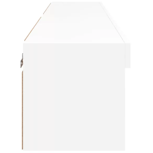 2 db fehér TV-szekrény LED-világítással 60 x 30 x 30 cm