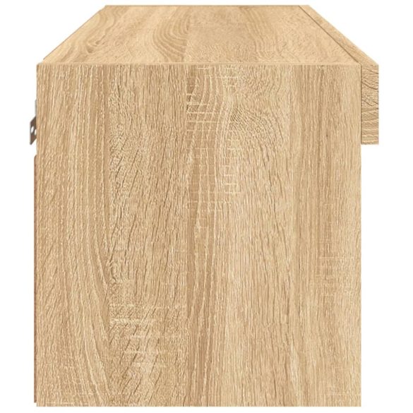 sonoma tölgy színű TV-szekrény LED-világítással 60 x 30 x 30 cm