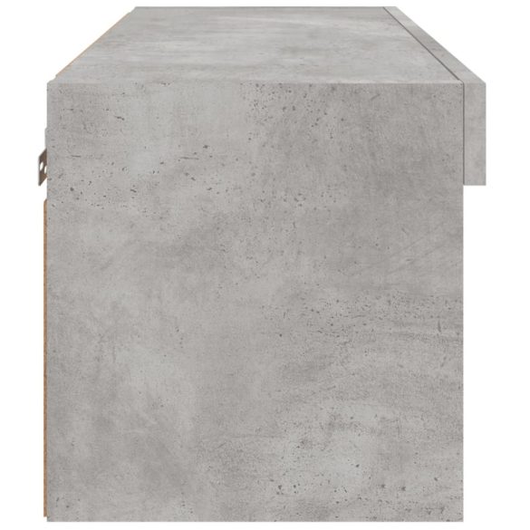 betonszürke TV-szekrény LED-világítással 60 x 30 x 30 cm