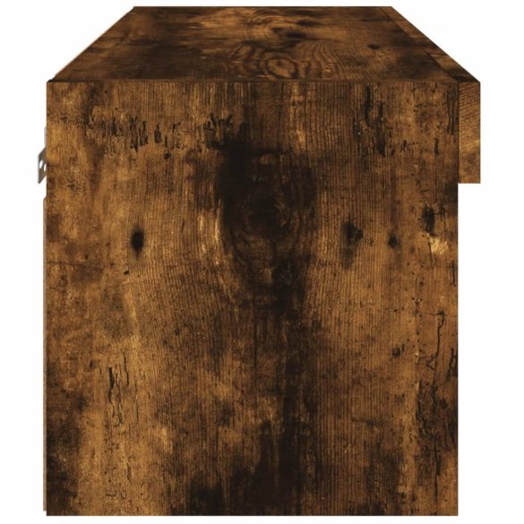 füstös tölgy színű TV-szekrény LED-világítással 60 x 30 x 30 cm