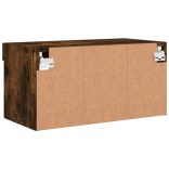 füstös tölgy színű TV-szekrény LED-világítással 60 x 30 x 30 cm