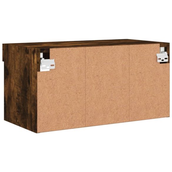 füstös tölgy színű TV-szekrény LED-világítással 60 x 30 x 30 cm