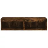 2 db füstös tölgy színű TV-szekrény LED-ekkel 60 x 30 x 30 cm