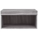 szürke sonoma színű TV-szekrény LED-világítással 60x30x30 cm