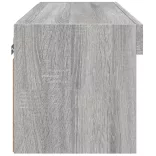 szürke sonoma színű TV-szekrény LED-világítással 60x30x30 cm